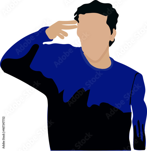 silhouette of a man
