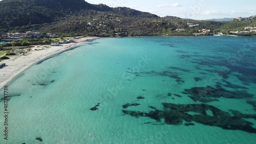 Spiaggia di Marinella, Olbia - Sardegna, ripresa con drone  photo