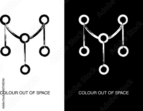 Poster of Colour out of Space Life-Force Feeder.  Extraterrestrial force or entity. Lovecraftian Bestiary. Greater Independent race in the Cthulhu Mythos. photo