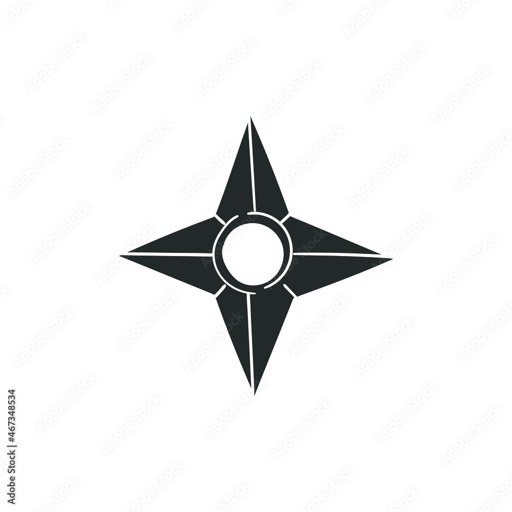Ninja Star Icon Silhouette Illustration. Shuriken Weapon Vector Graphic Pictogram Symbol Clip Art. Doodle Sketch Black Sign. Ninja Star Icon Silhouette Illustration. Shuriken Weapon Vector Graphic Pictogram Symbol Clip Art. Doodle Sketch Black Sign.