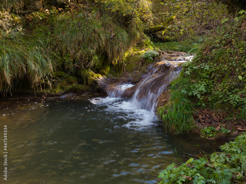 Rapids and cascades near the Gostilje waterfall on the slopes of the Zlatibor mountain in Serbia Rapids and cascades near the Gostilje waterfall on the slopes of the Zlatibor mountain in Serbia
