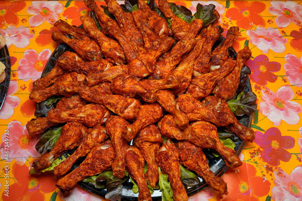 Frittierte Hühnchen Unterkeulen