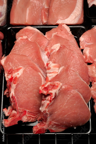 Obraz na płótnie Schweinekotelett w salonie