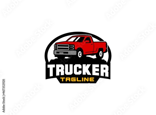 Excavator logo vector for construction company. Vehicle equipment template vector illustration for your brand.