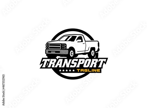 Excavator logo vector for construction company. Vehicle equipment template vector illustration for your brand.