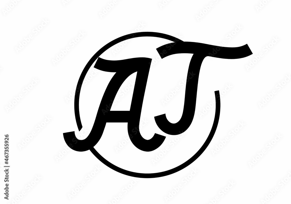 Unique shape of AT initial letter Unique shape of AT initial letter
