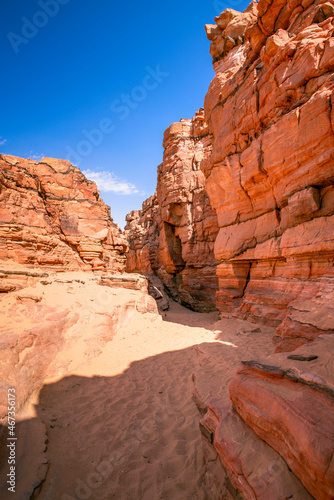 Red Canyon in the Senai Peninsula Desert
