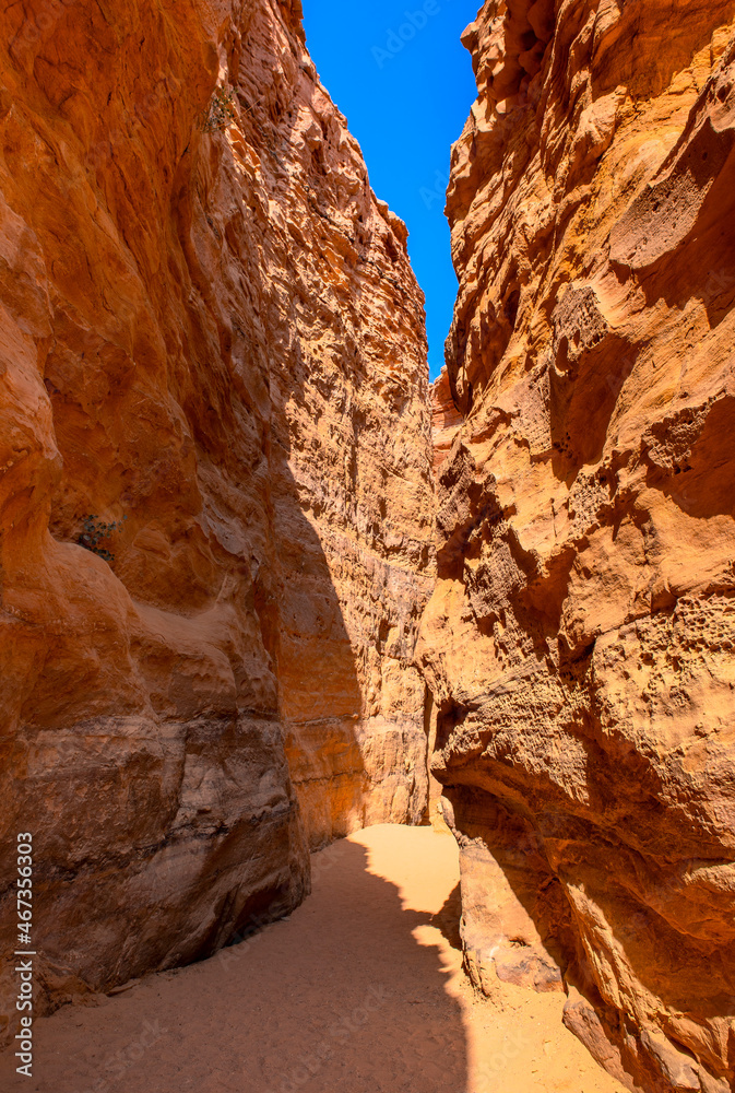 Red Canyon in the Senai Peninsula Desert