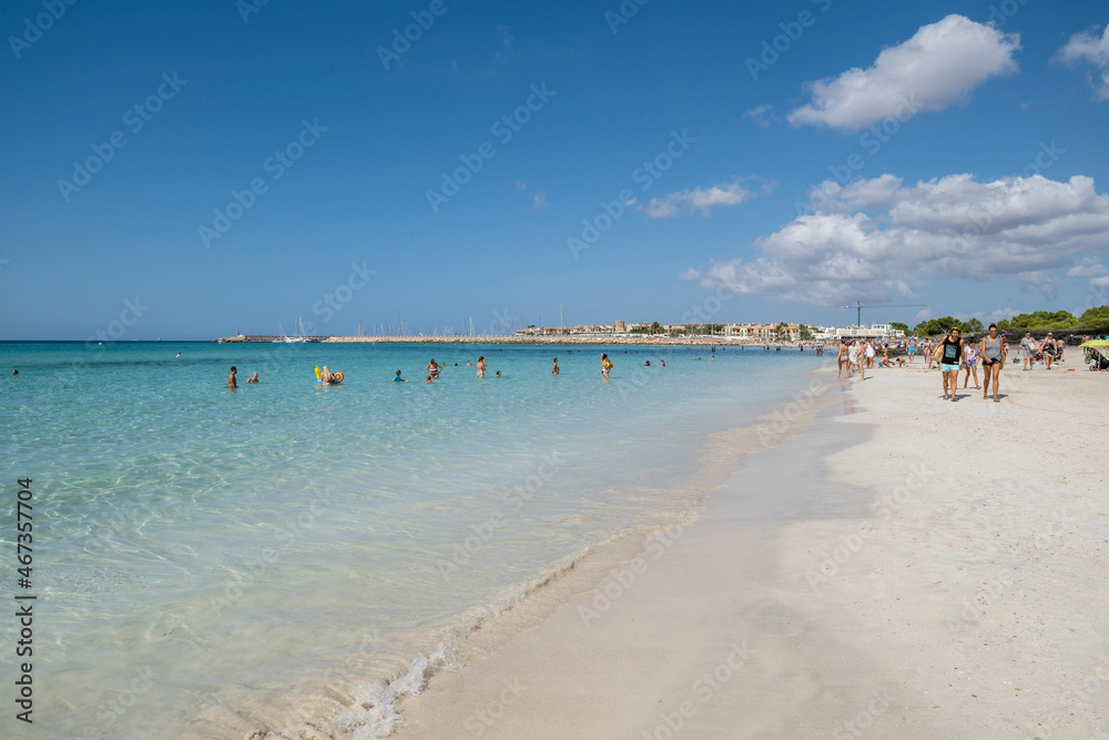Sa Rapita-Ses Covetes beach, Mallorca, Balearic Islands, Spain