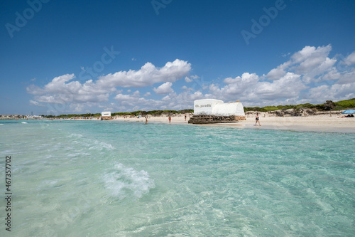 Sa Rapita-Ses Covetes beach  machine gun nest  Mallorca  Balearic Islands  Spain