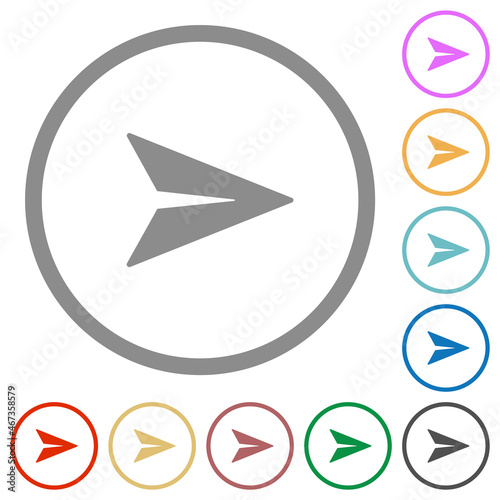 Free Download Send message solid flat icons with outlines - GFXLoad