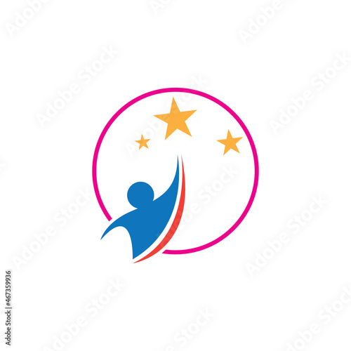 Free Download People star logo and vector images - GFXLoad