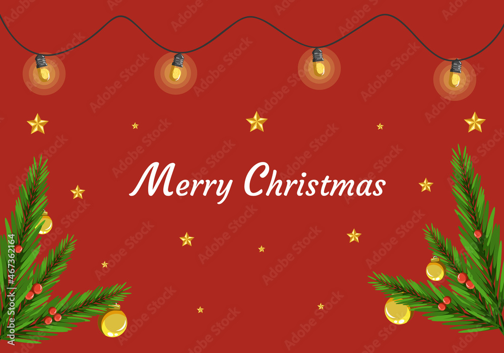 Merry Christmas Concept Vector Illustration