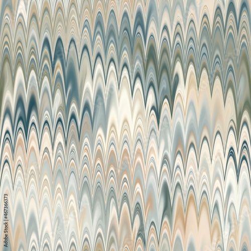 Seamless combed Turkish ebru marble effect surface pattern design for print. High quality illustration. Luxurious ancient art form. Wavy liquid fluid marbled book paper antique graphic design.