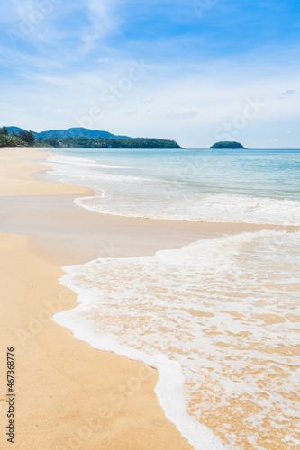 beach in the morning