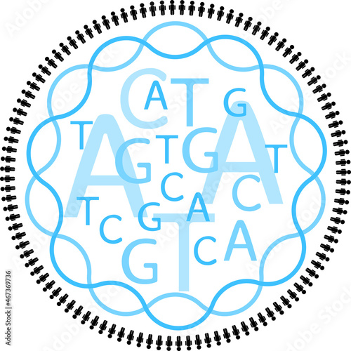 Visual representation of genetic studies in human populations