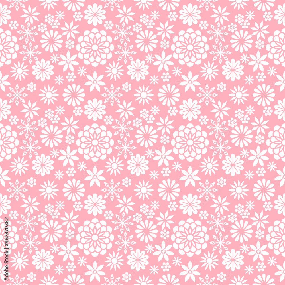 Very sweet seamless floral pattern design for decorating, wallpaper, wrapping paper, fabric, backdrop and etc.