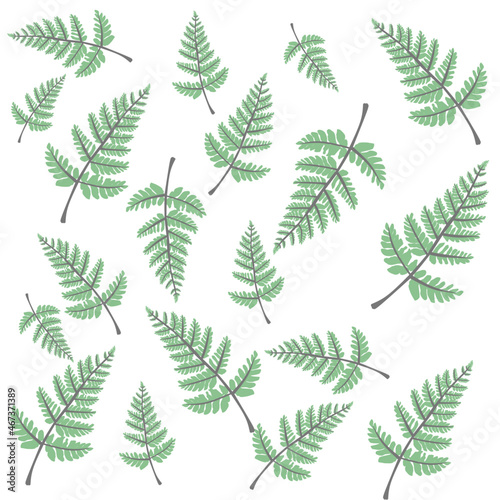 Leaf nature floral pattern skecth drawing illustration background vektor