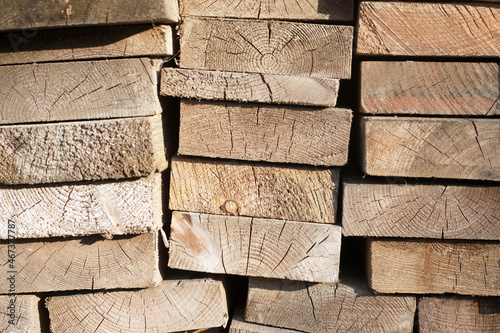 texture from boards folded in a pack