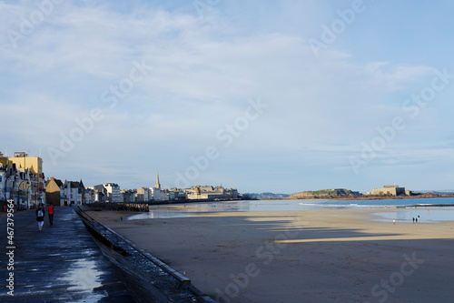 Town of Saint-Malo, a touristic icon in Brittany