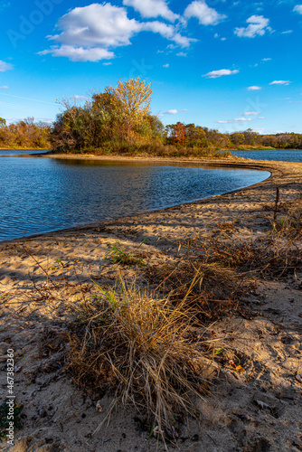 Iowa Raccoon River Park Autumn Afternoon