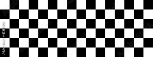 Checkered flag vector.Banner seamless chessboard.Racing flag.Black and white checkered seamless pattern.Vector illustration