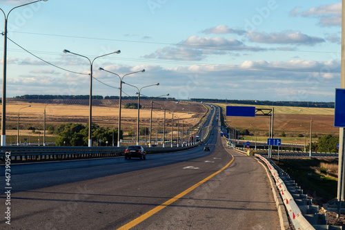 evening view of the highway