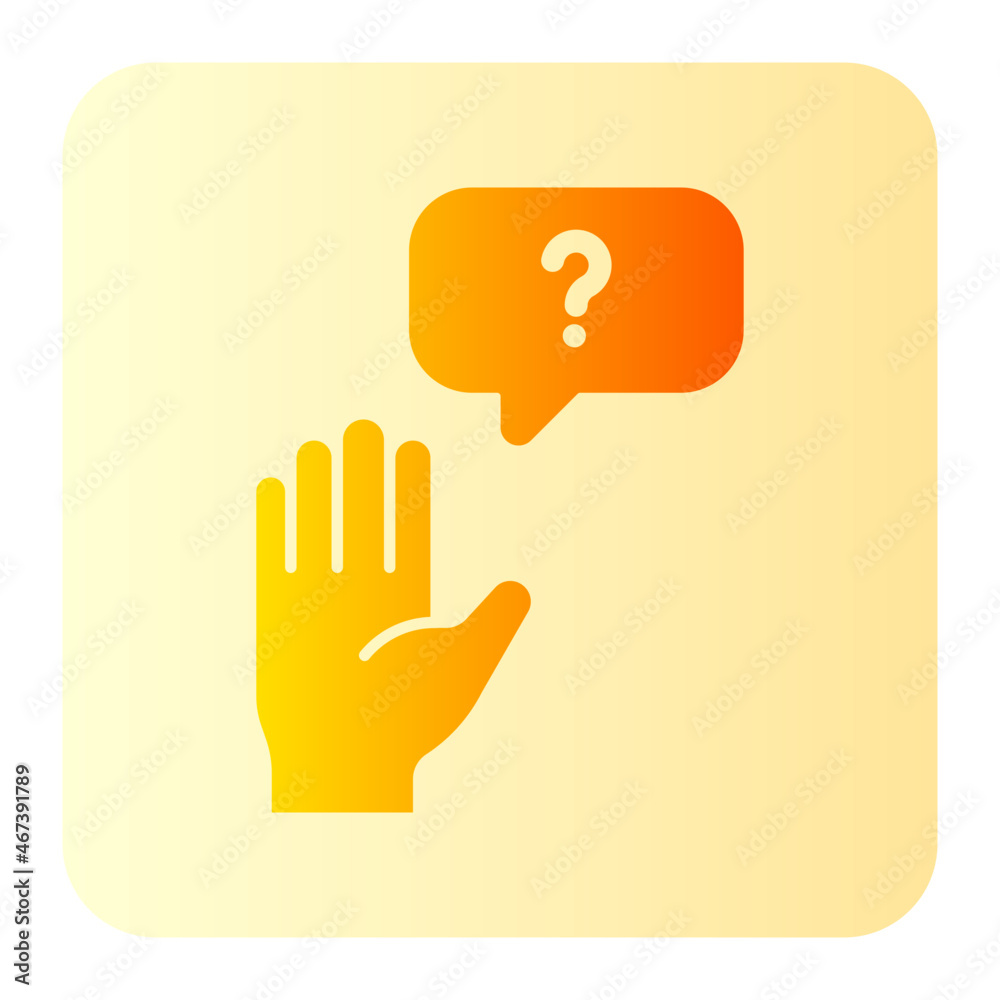 question gradient icon