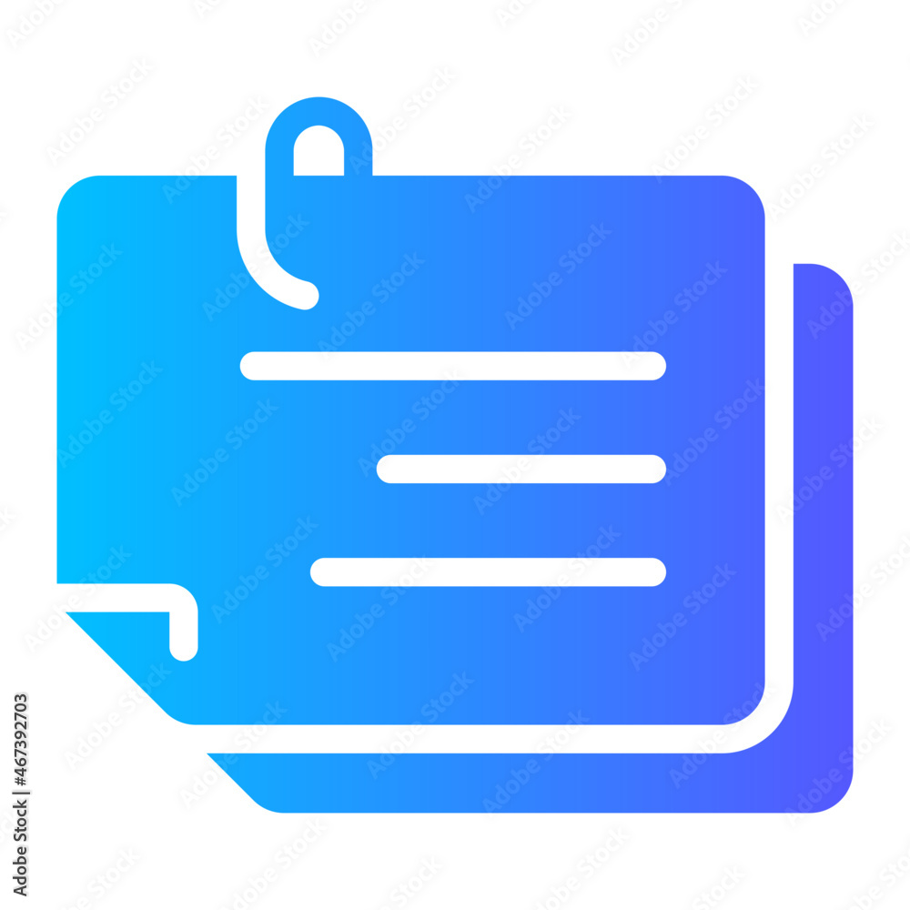 Notes gradient icon Notes gradient icon