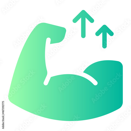 Strong gradient icon