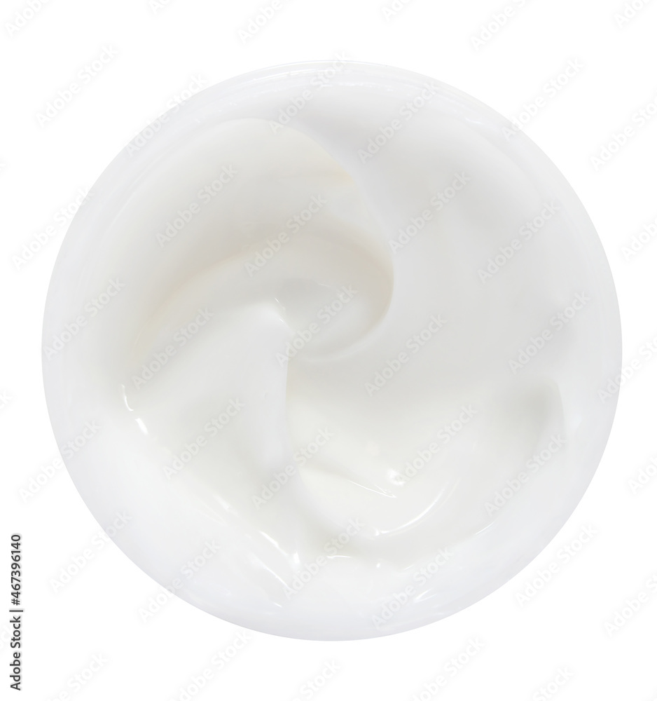 jar of cream on a white background jar of cream on a white background