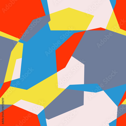 Urban colorful geometry seamless pattern