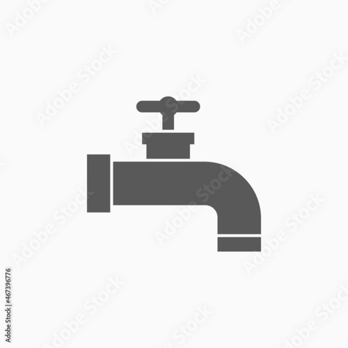 faucet icon, hydrant vector, tap illustration