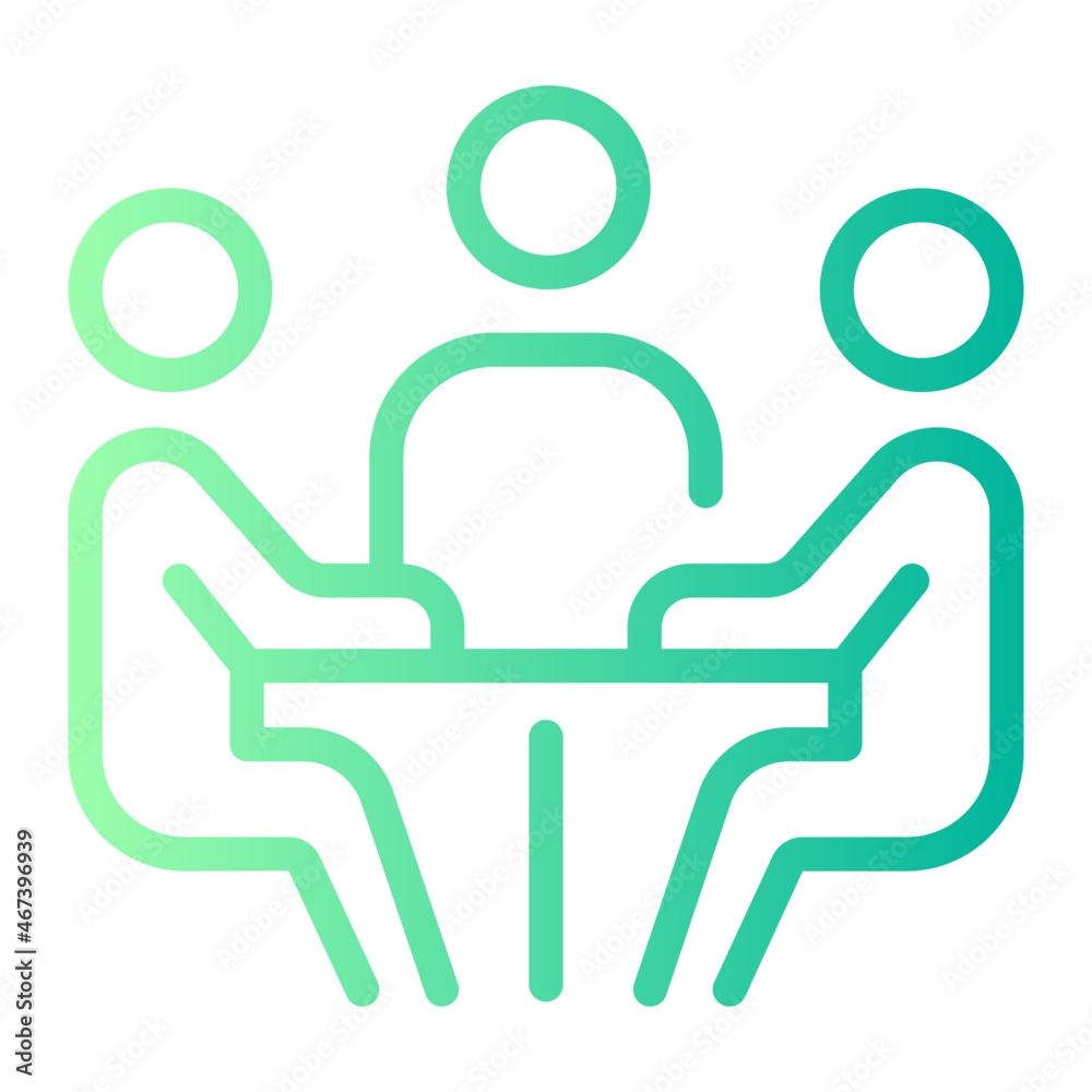 meeting gradient icon meeting gradient icon