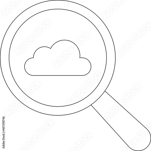 cloud service icon               database  and network