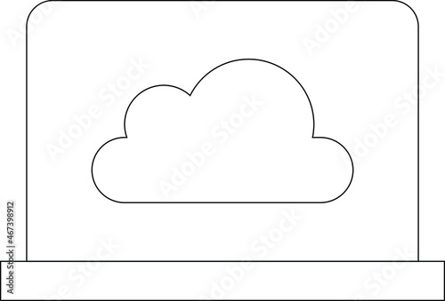 cloud service icon               database  and network