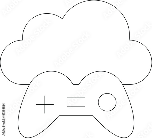 cloud service icon               database  and network