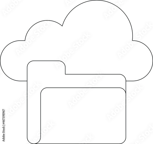 cloud service icon               database  and network
