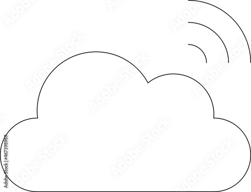 cloud service icon               database  and network