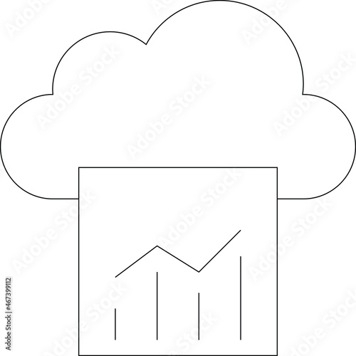 cloud service icon               database  and network