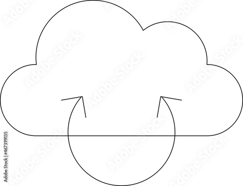 cloud service icon               database  and network