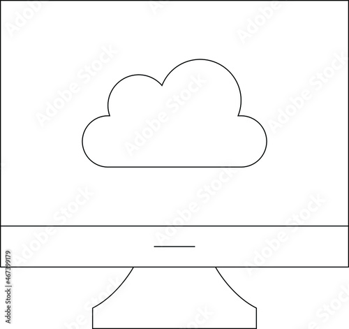 cloud service icon               cloud and computing