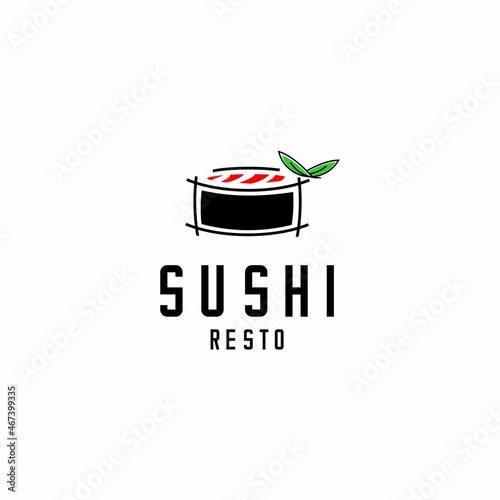 sushi vector, restaurant logo illustration vector