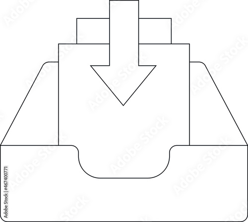 email icon               inbox  and file