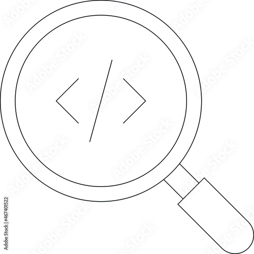 data science icon               search and magnifying glass