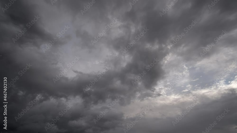 Dramatic storm clouds on black sky time lapse Dramatic storm clouds on black sky time lapse