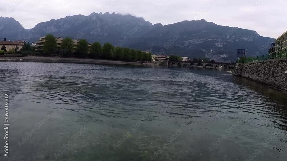 City of Lecco, Italy. Picturesque view of the small city of Lecco on the shore of Lake Como. City of Lecco, Italy. Picturesque view of the small city of Lecco on the shore of Lake Como.