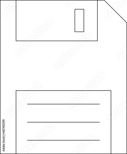 computer hardware icon               floppy disk and save file