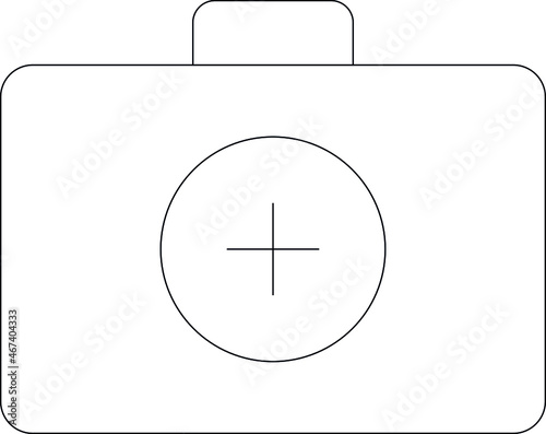 emergency icon             first aid kit and first aid