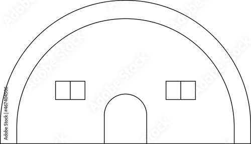 buildings and places icon            military base and army